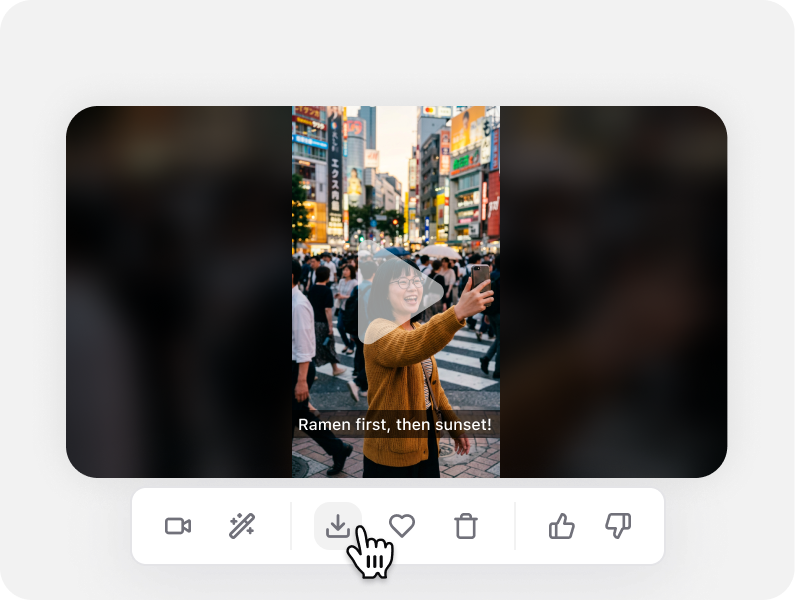 Generate and export your vlog