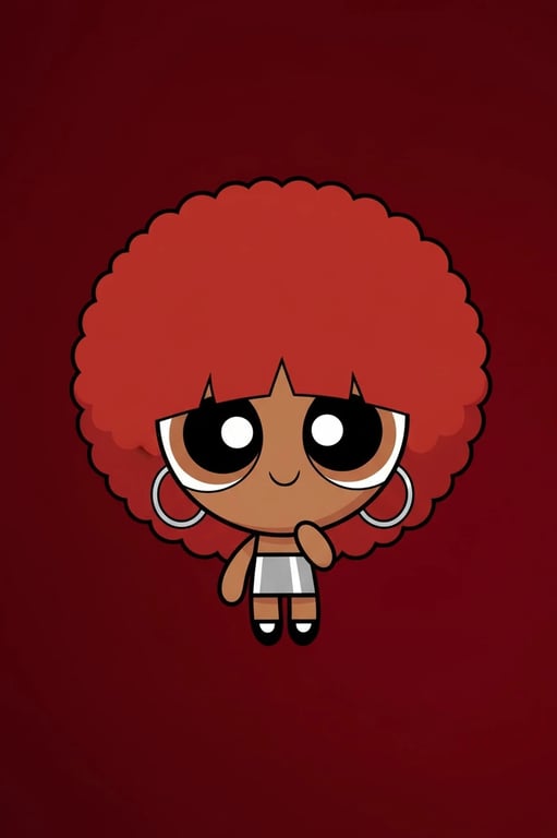 AI Powerpuff yourself filter after transformation - selfie turned into AI Powerpuff character avatar