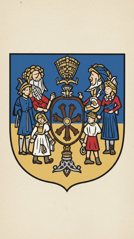 Extract the family emblem from...