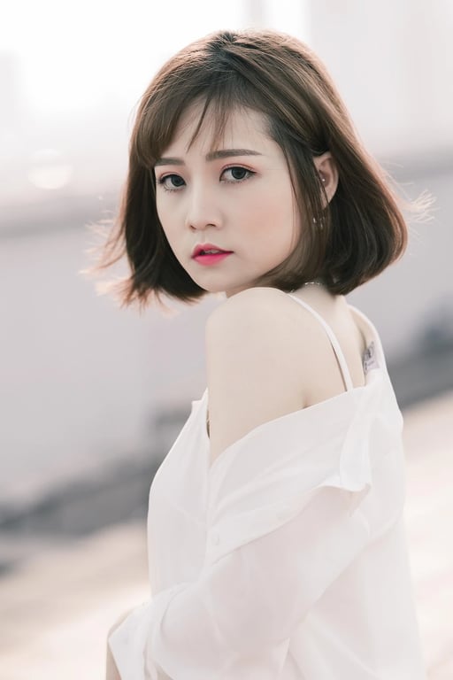 AI age progression filter after transformation - full body photo aged with AI simulation