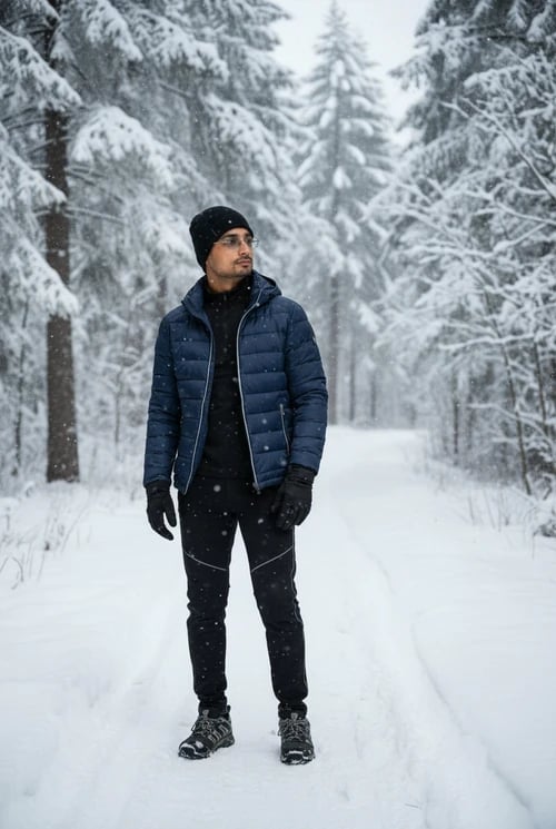 Winter Outfits filter after transformation - portrait wearing sporty winter outfit