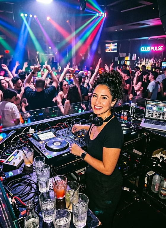 Preserve the DJ’s face, hair, ...
