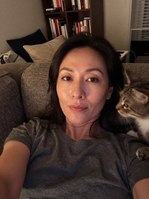 Maintain the woman, her cat, a...