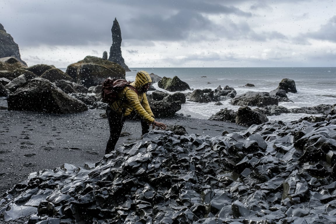 create a winter atmosphere by combining falling snow with subtle haze, cooler color temperature, and soft contrast adjustments without overpowering the original photo