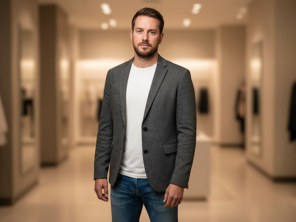 西装外套造型手册拍摄