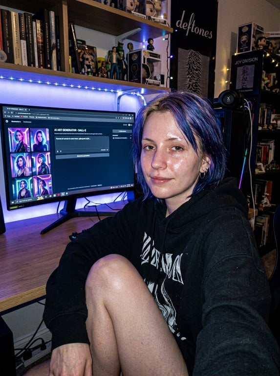 Rebuild this casual webcam mom...