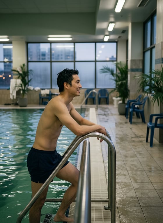 Convert this indoor pool snaps...