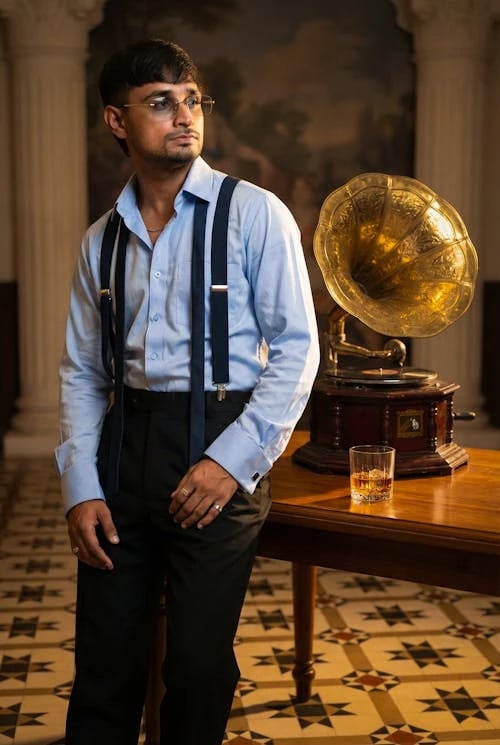 Winter Outfits filter before photo - neutral lighting portrait before edit