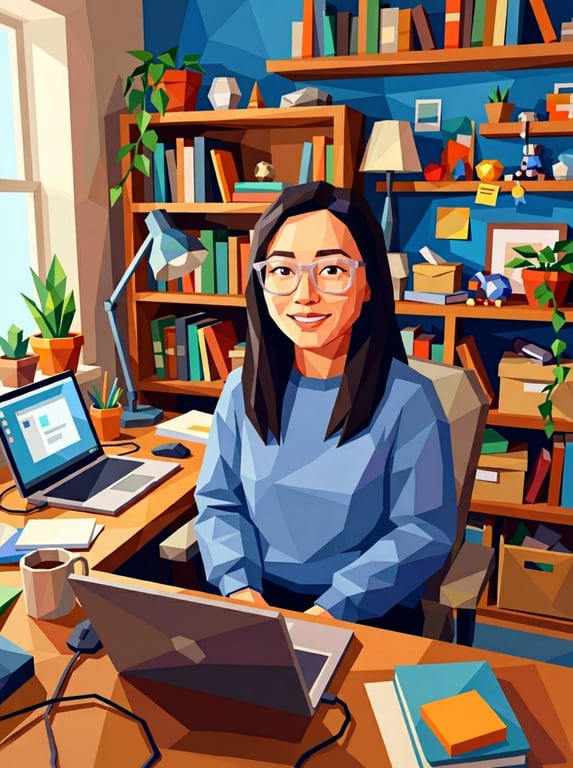 Apply a full-frame low-poly-ar...