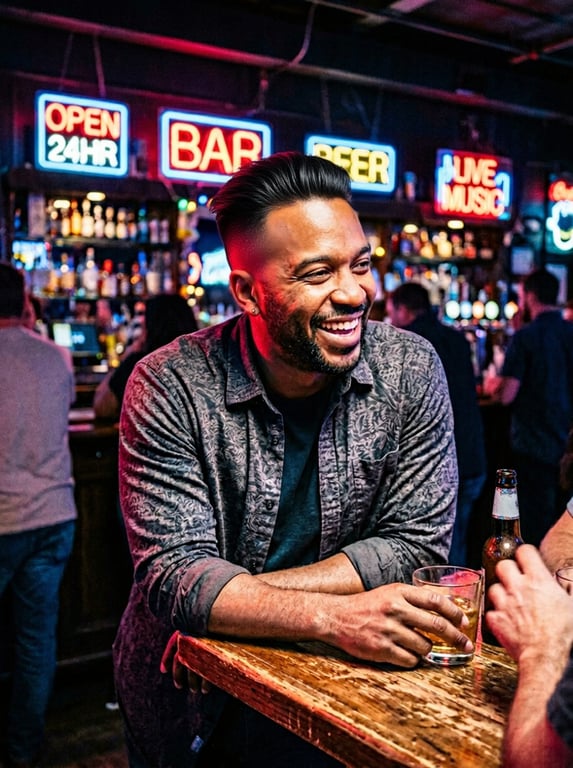 Keep the bar setting, outfit, ...