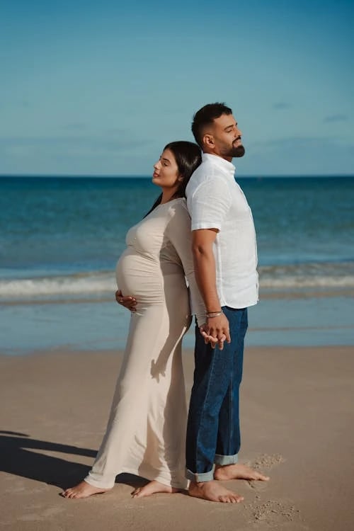 Sunset photos filter before photo - neutral portrait before transformation