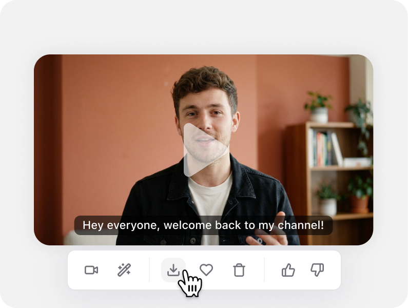 Preview and export your talking video