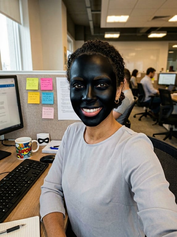 Add a sleek, matte-black domin...