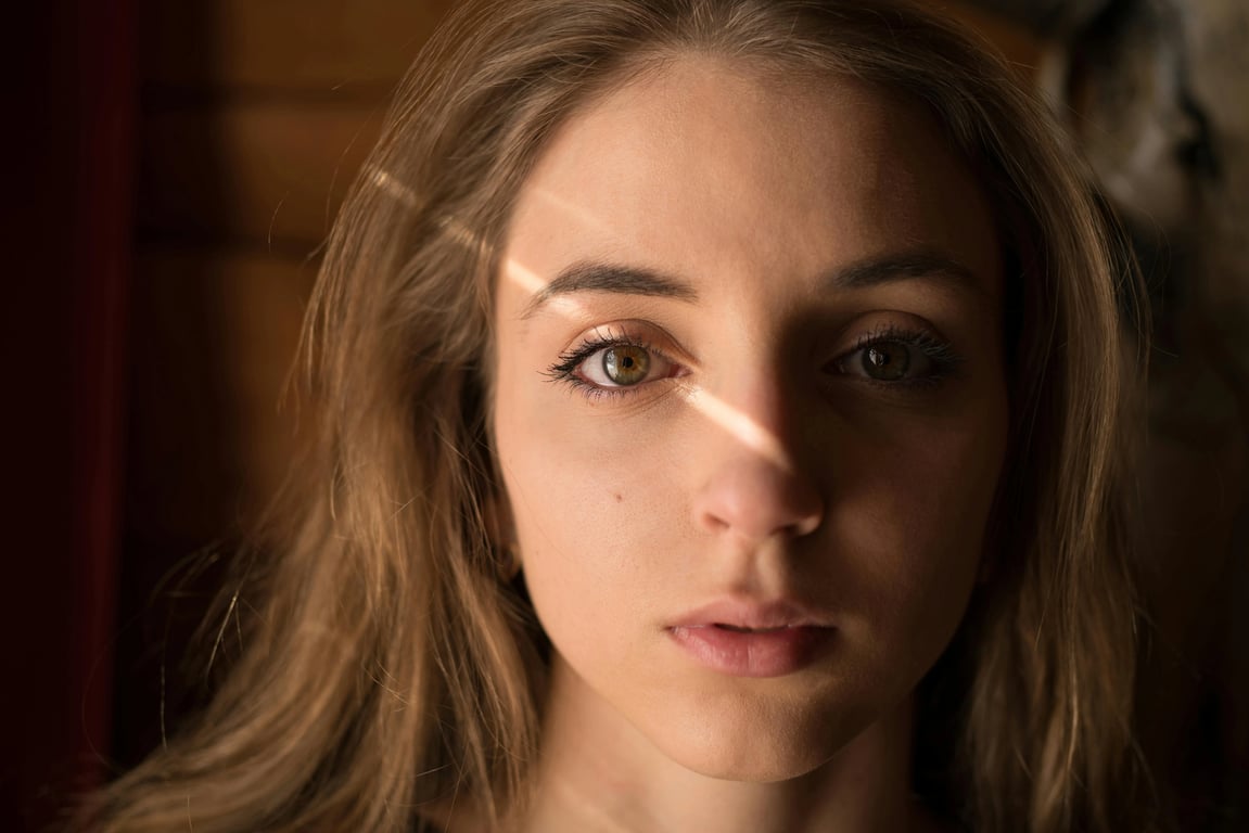 age ai generator before photo - woman portrait