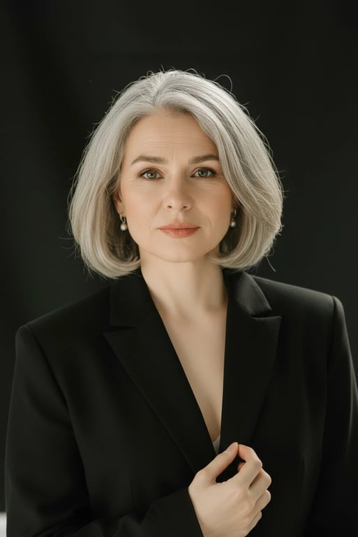 AI old filter after transformation - fashion portrait with aged vintage look