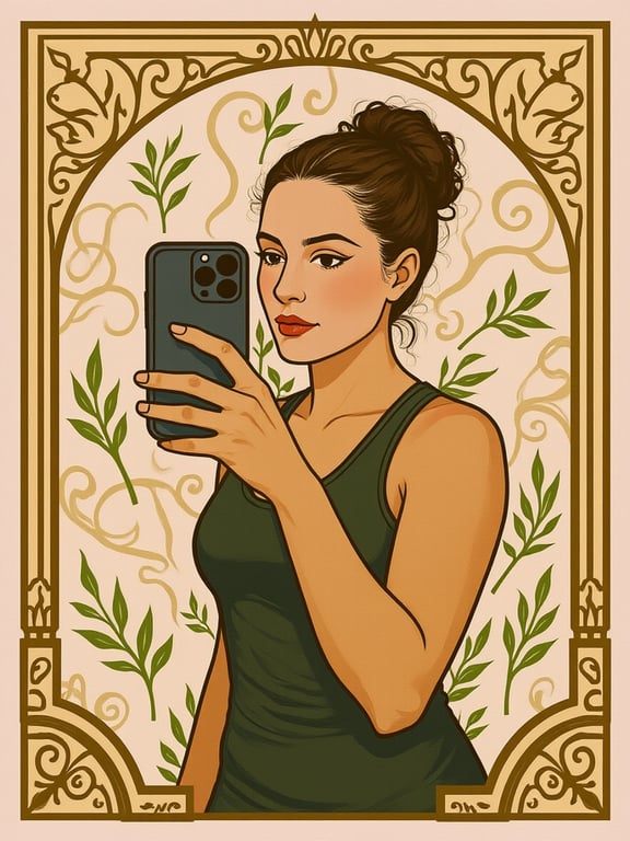 Transform this entire selfie i...