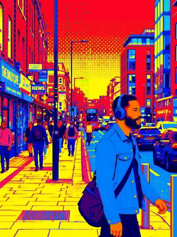 Apply a bold global posterize ...