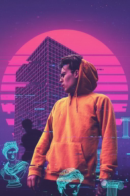 Effortlessly apply vaporwave filters to your photos, turning everyday moments into retro-futuristic art pieces. Perfect for creating unique visual content for your social media, blog, or personal collection.