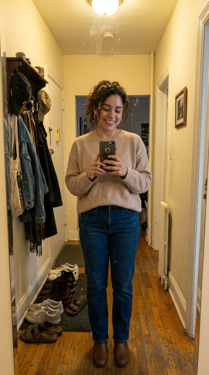 Turn this casual mirror selfie...