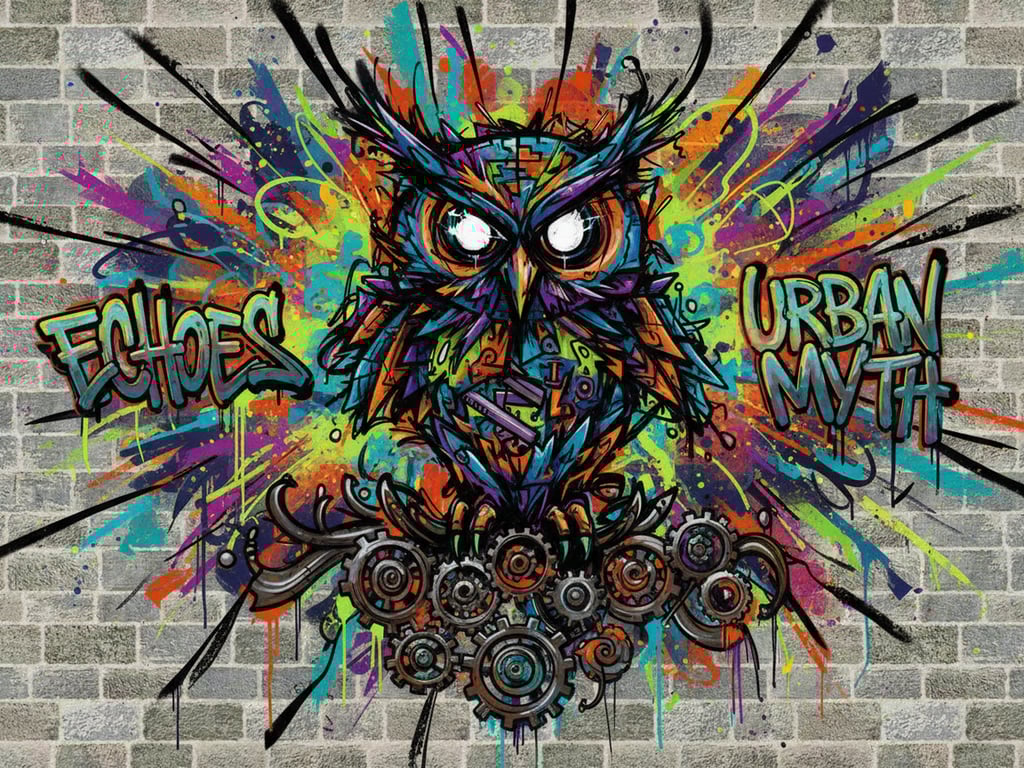 Generate a bubble-style graffiti throw-up designed to claim visual territory on a wall. Construct inflated letterforms with heavy visual weight, tight spacing, and layered overlaps, making the piece feel loud, assertive, and meant to be seen from a distance rather than carefully read up close.