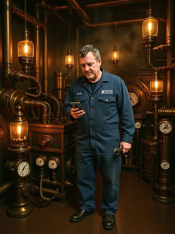 Transform this modern factory ...