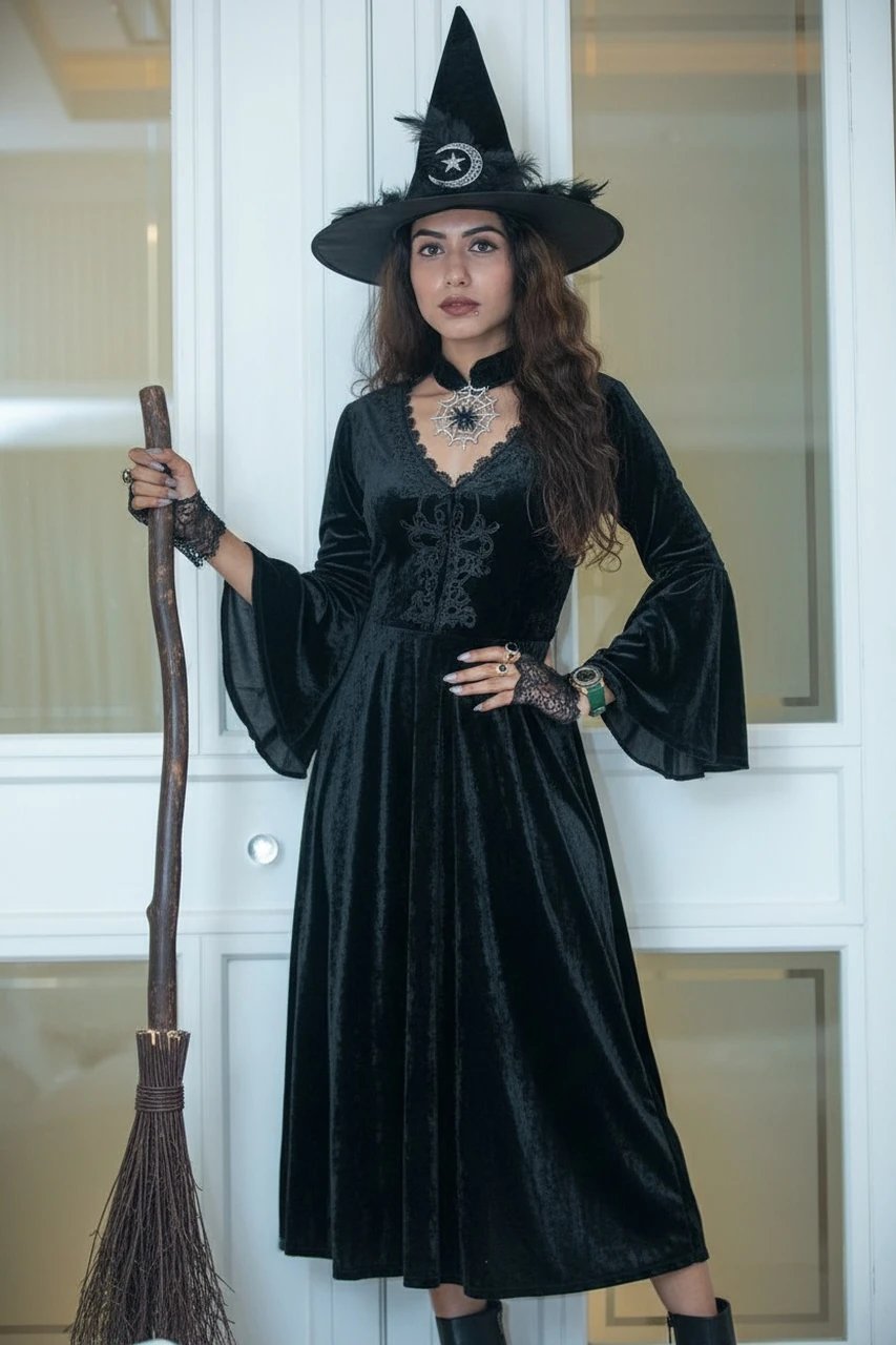 AI Halloween costume filter after transformation - selfie showing AI Halloween character outfit