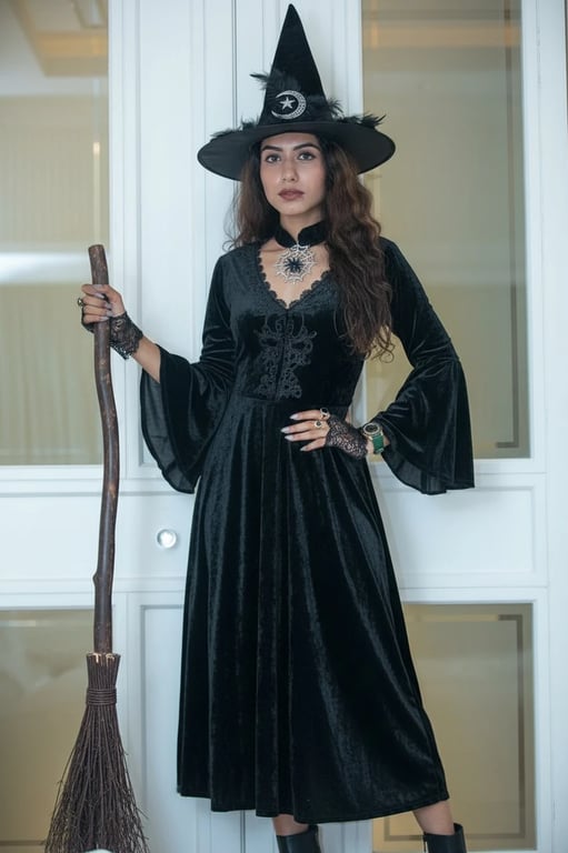 AI Halloween costume filter after transformation - selfie showing AI Halloween character outfit