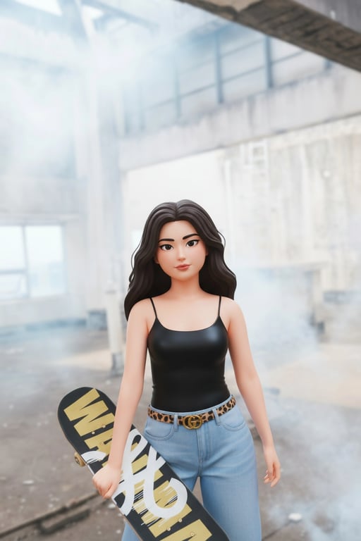 image to emoji converter after - a cartoon emoji girl holding a phone and smiling