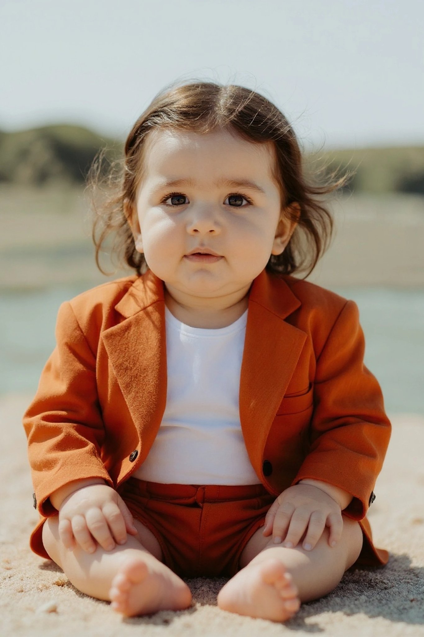 AI baby filter after transformation - selfie with adorable AI baby face effect