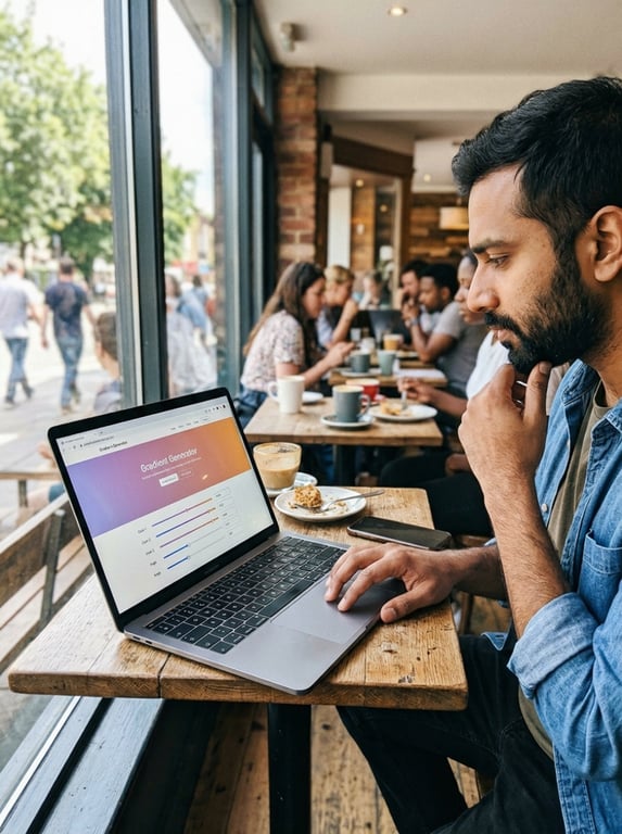 Preserve the café setting, the...