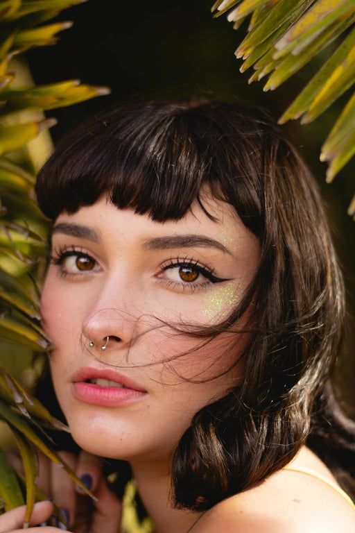Wolf cut filter before pic – woman with short hair