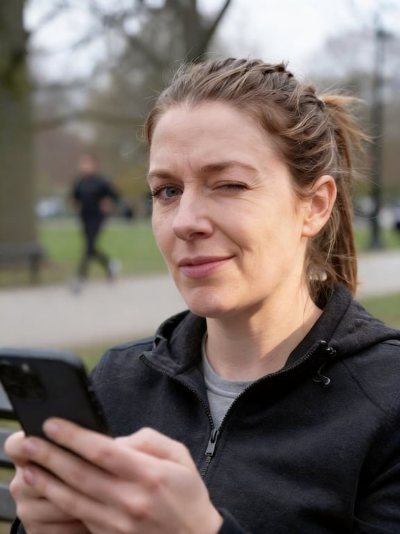 Transform the mid‑blink eye in...