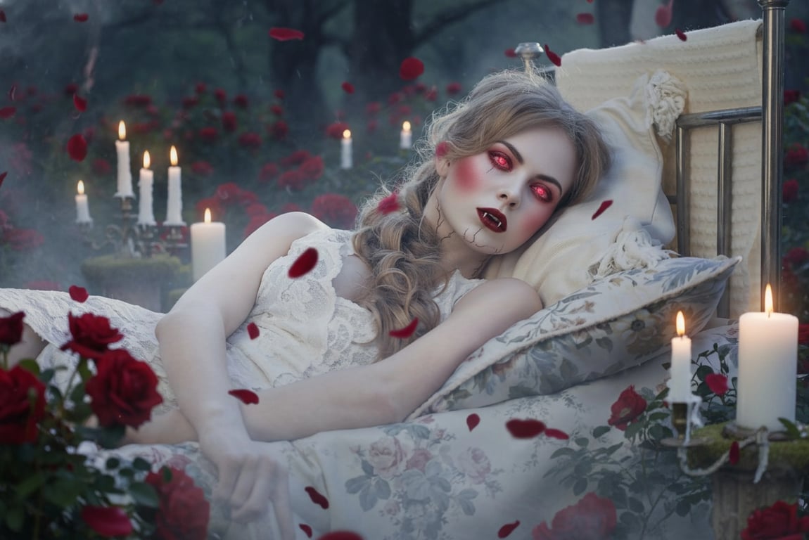 ai-vampire-filter after pic - romantic vampire with soft red blush and glowing aura