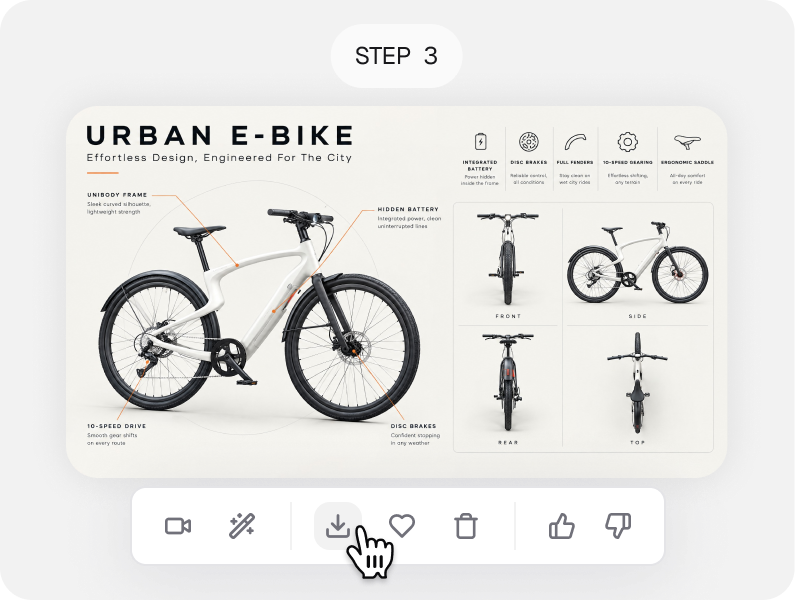 Generate and export your infographic