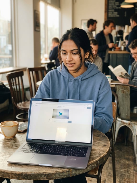 Transform this casual café sna...