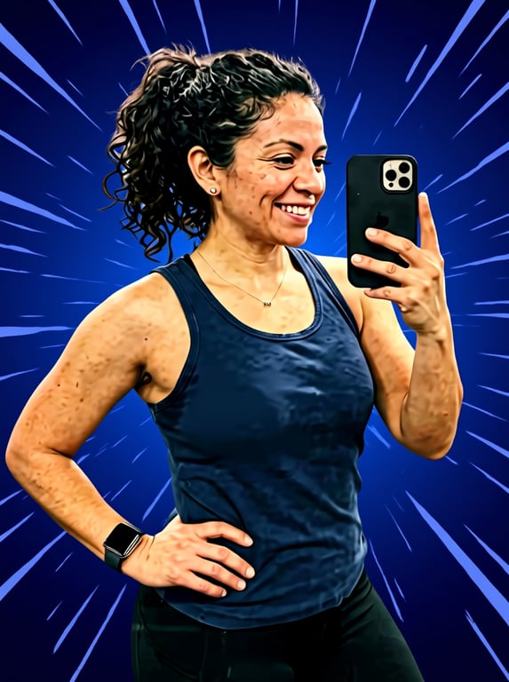 Turn this gym mirror photo int...