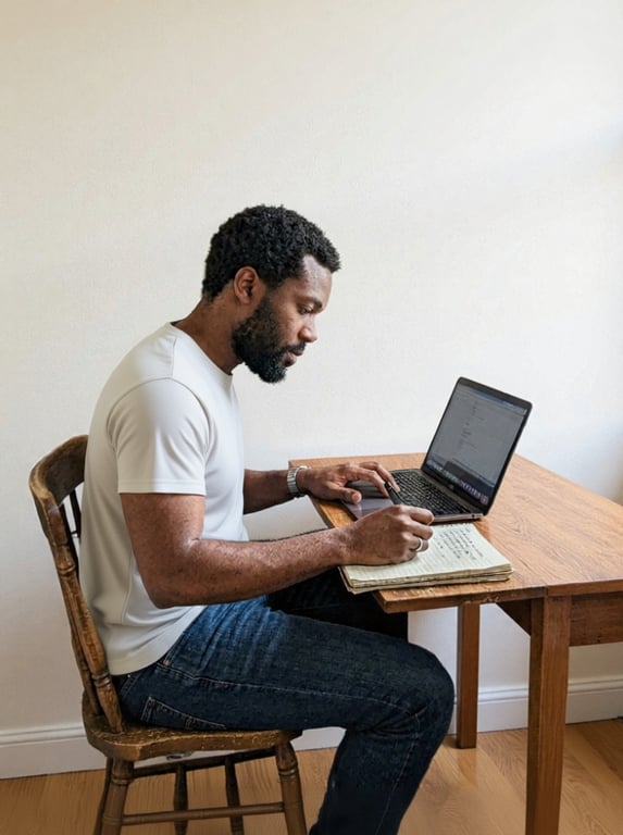 Transform this busy home offic...