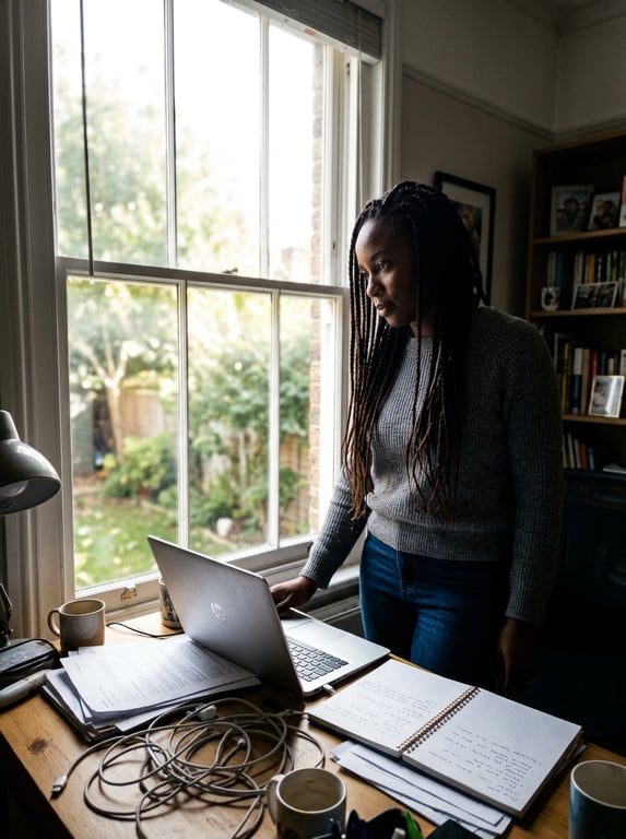Transform this backlit office ...