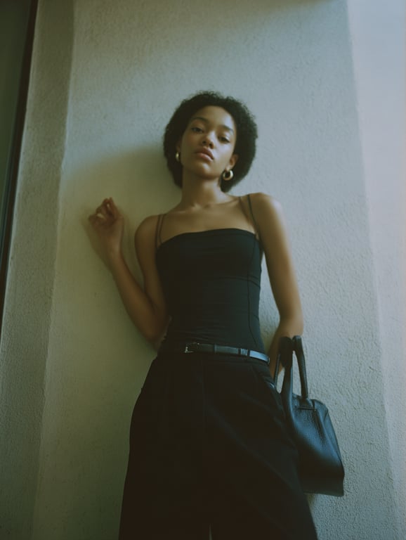 AI body enhancement filter before photo - professional portfolio original image