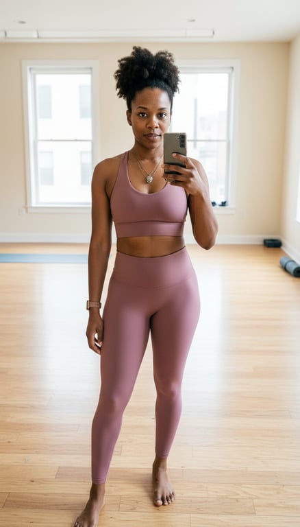 Turn this yoga studio selfie i...