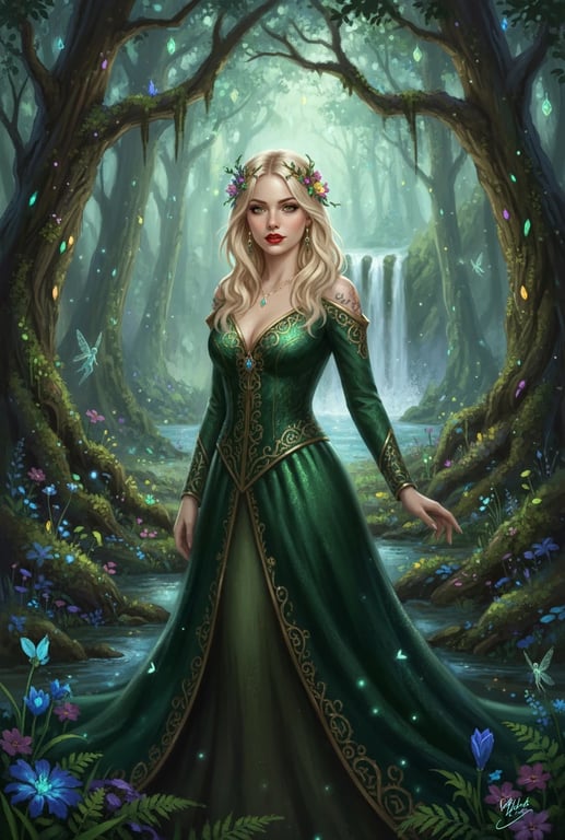 AI fantasy art filter after transformation - portrait turned into AI generated fantasy artwork