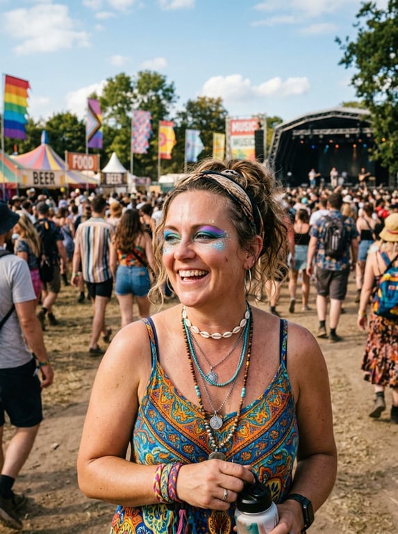 Preserve the festival setting,...