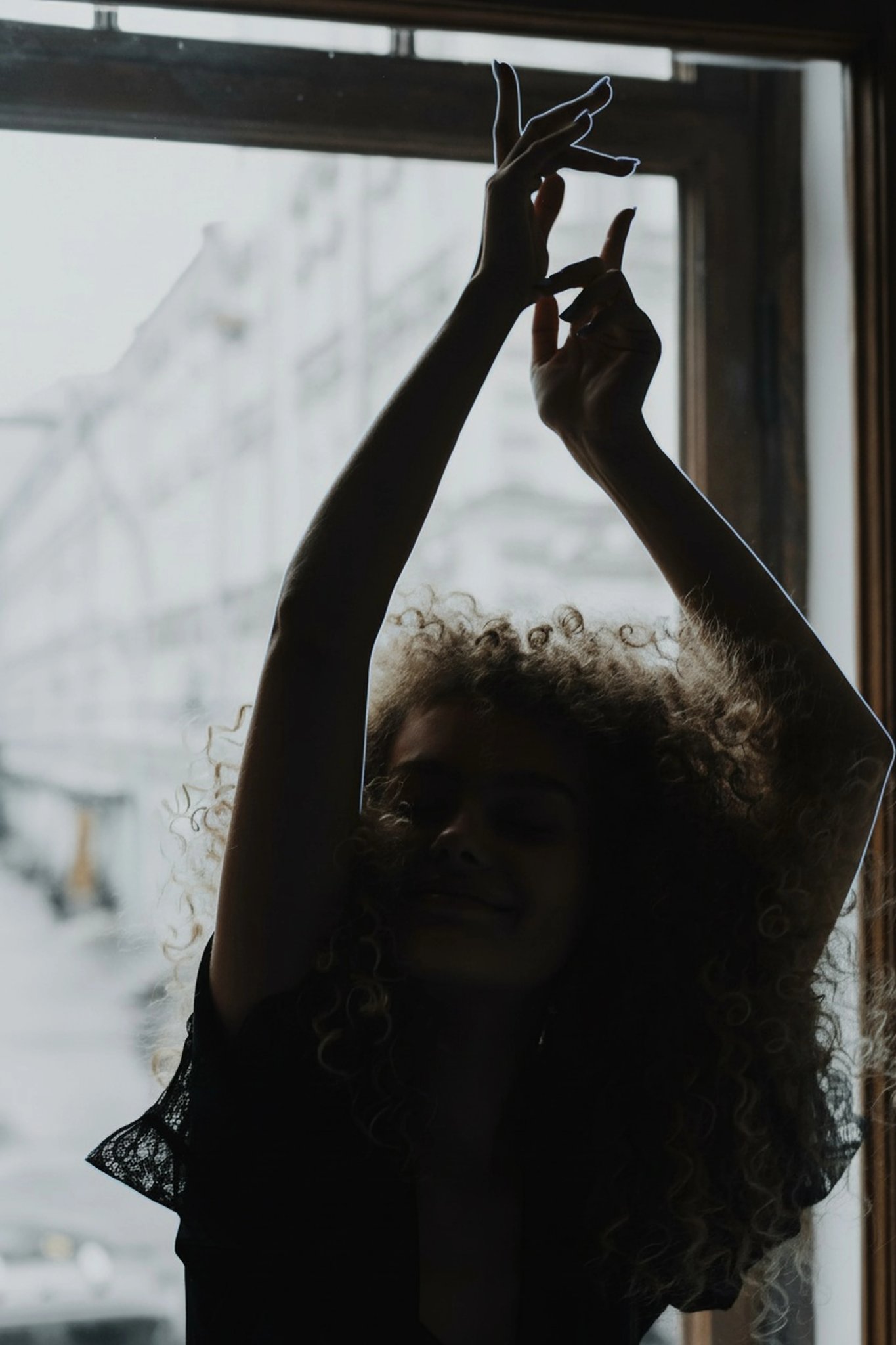 AI silhouette maker after transformation - outdoor photo with clean shadow silhouette look