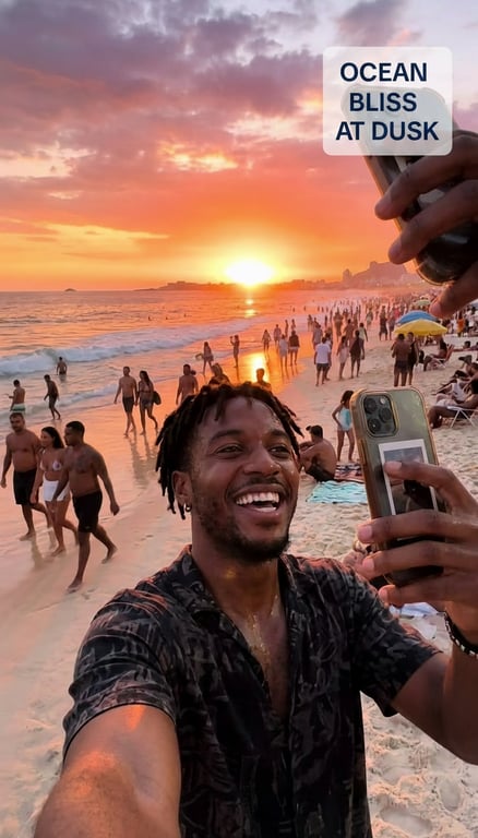 Keep the man, beach, and sunse...
