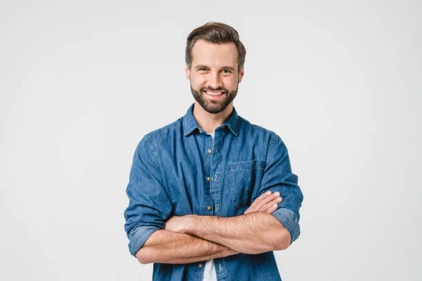 Streetwear Outfits filter before photo - neutral clothing portrait before edit