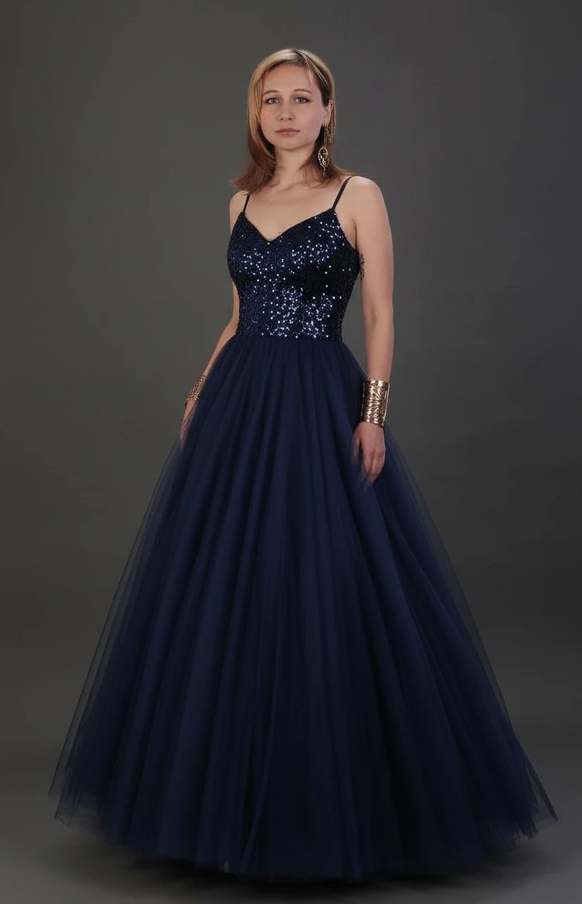 AI fashion edit displaying an emerald green mermaid dress with a fitted silhouette for formal events.