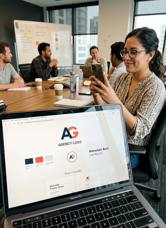 Redesign the on-screen slide i...
