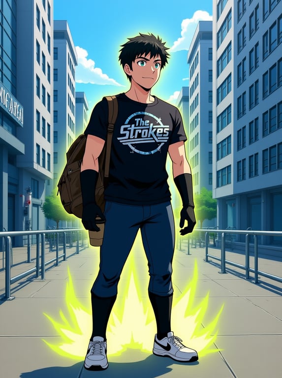 Transform this candid street s...