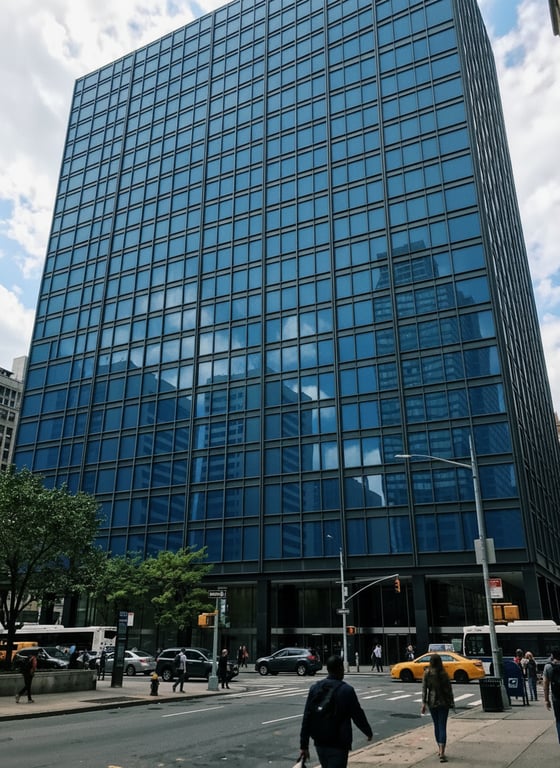 Enhance the glass façade by ad...