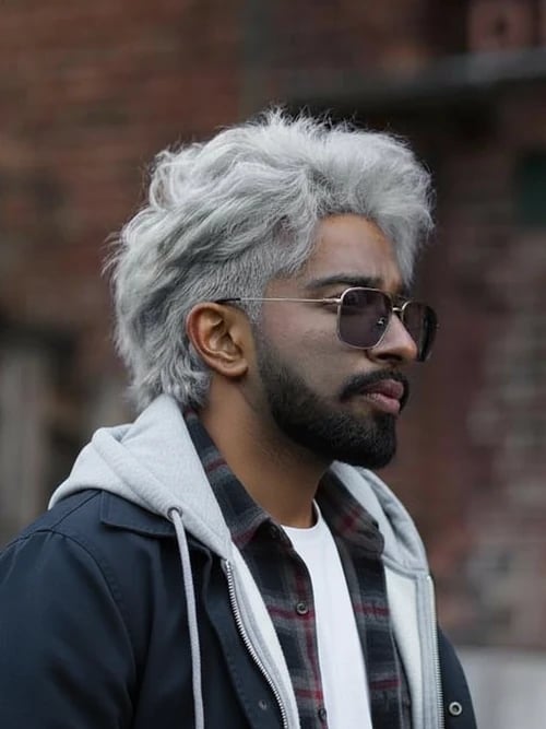 2010 Style Fashion filter after transformation - portrait wearing layered 2010 style outfit